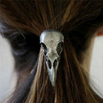 New 1 Pc Women Hot Fashion Punk Gothic Raven Skull Elastic Hair Rope Halloween Hair Accessories