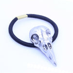 New 1 Pc Women Hot Fashion Punk Gothic Raven Skull Elastic Hair Rope Halloween Hair Accessories