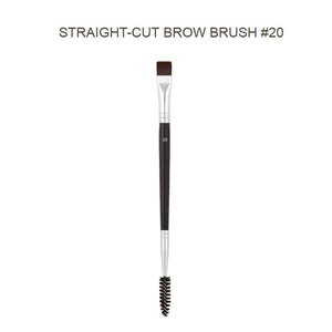 Professional Dual Sided Duo Brow Brush 12# 15# 7# 20# Eyebrow Enhancer Angled Eyebrow Brush + Comb Beauty Makeup Tool 1PCS