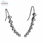 SUSENSTONE Rhinestone Crystal Seven stars Trendy Jewelry Beautifully Ear row Accessories line type Earrings for women