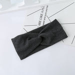 Woman Headband New Turban Solid Headbands Girls Makeup Fabric Elastic Hair Band Twisted Knotted Hair Accessories Headwrap