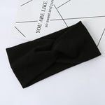 Woman Headband New Turban Solid Headbands Girls Makeup Fabric Elastic Hair Band Twisted Knotted Hair Accessories Headwrap