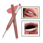 8 Color Double-end Lip Makeup Lipstick Pencil Waterproof Long Lasting Tint Sexy Red Lip Stick Beauty Matte Liner Pen Lipstick