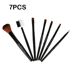 7/10/15pcs/kits Professional Nylon Makeup Brushes Set Cosmetics Foundation Brush Tools For Face Powder Eye Shadow Eyeliner Lip