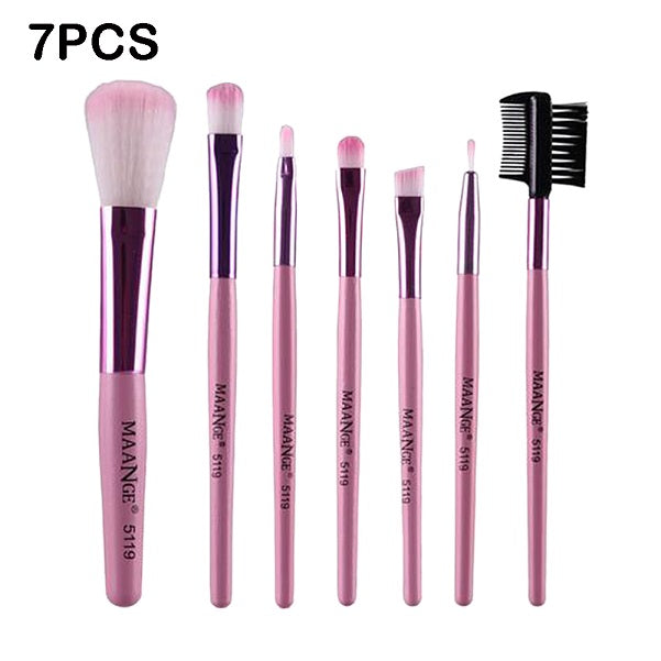 7/10/15pcs/kits Professional Nylon Makeup Brushes Set Cosmetics Foundation Brush Tools For Face Powder Eye Shadow Eyeliner Lip
