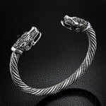 LAKONE Teen Wolf Head Bracelet Indian Jewelry Fashion Accessories Viking Bracelet Men Wristband Cuff Bracelets For Women Bangles