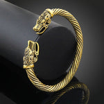 LAKONE Teen Wolf Head Bracelet Indian Jewelry Fashion Accessories Viking Bracelet Men Wristband Cuff Bracelets For Women Bangles