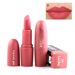 2018 New Lipsticks For Women Sexy Brand Lips Color Cosmetics Waterproof Long Lasting Miss Rose Nude Lipstick Matte Makeup