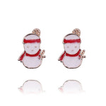 Christmas Jewelry Accessories Earrings Cute Santa Claus Snowman Lovely Tree Bell Romantic Christmas Gifts for Women Girls Kids