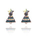 Christmas Jewelry Accessories Earrings Cute Santa Claus Snowman Lovely Tree Bell Romantic Christmas Gifts for Women Girls Kids