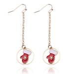 Christmas Jewelry Accessories Earrings Cute Santa Claus Snowman Lovely Tree Bell Romantic Christmas Gifts for Women Girls Kids