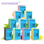 VICKYWINSON Natural Essential Oils Handmade Soap Whitening Skin Remove Acne Cleaning Dirt Anti Aging Men/women Skin Care 50