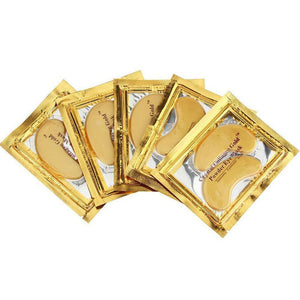 1 Pair EyeMask Collagen Yellow Crystal  Anti-Puffiness Fashion Women Gold New Eye Makeup Cosmetic Skin Care