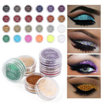 ELECOOL 24 Colors Optional Monochrome  Eye Powder Shadow Women Beauty Eye Make Up Shinning Glitter Powder Makeup Palette TSLM1