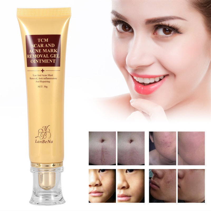 1Pc 30g Women Skin Scar and Acne Mark Removal Gel Face Body Ointment Acne Postpartum Scar Repair Cream Skin Care Tool