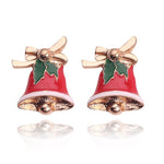 Christmas Jewelry Accessories Earrings Cute Santa Claus Snowman Lovely Tree Bell Romantic Christmas Gifts for Women Girls Kids