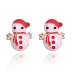 Christmas Jewelry Accessories Earrings Cute Santa Claus Snowman Lovely Tree Bell Romantic Christmas Gifts for Women Girls Kids