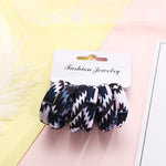 6PCS/Pack New Women Print Cotton Elastic Hair Bands Scrunchie Gum For Hair Rubber Bands Ponytail Holder Fashion Hair Accessories