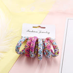 6PCS/Pack New Women Print Cotton Elastic Hair Bands Scrunchie Gum For Hair Rubber Bands Ponytail Holder Fashion Hair Accessories