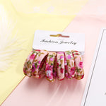 6PCS/Pack New Women Print Cotton Elastic Hair Bands Scrunchie Gum For Hair Rubber Bands Ponytail Holder Fashion Hair Accessories