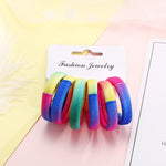 6PCS/Pack New Women Print Cotton Elastic Hair Bands Scrunchie Gum For Hair Rubber Bands Ponytail Holder Fashion Hair Accessories