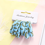 6PCS/Pack New Women Print Cotton Elastic Hair Bands Scrunchie Gum For Hair Rubber Bands Ponytail Holder Fashion Hair Accessories