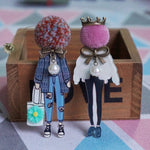 Women Cute Lovely Acrylic Brooch Brooch Pins for Woman girl Fashion Cartoon Models Brooches Jewelry Accessories Dropshipping