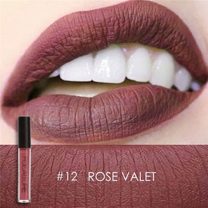 FOCALLURE Matte Velvet Lipstick Waterproof Moisturizer Smooth Lip Stick Long-lasting Lip Gloss Cosmetic Beauty Makeup